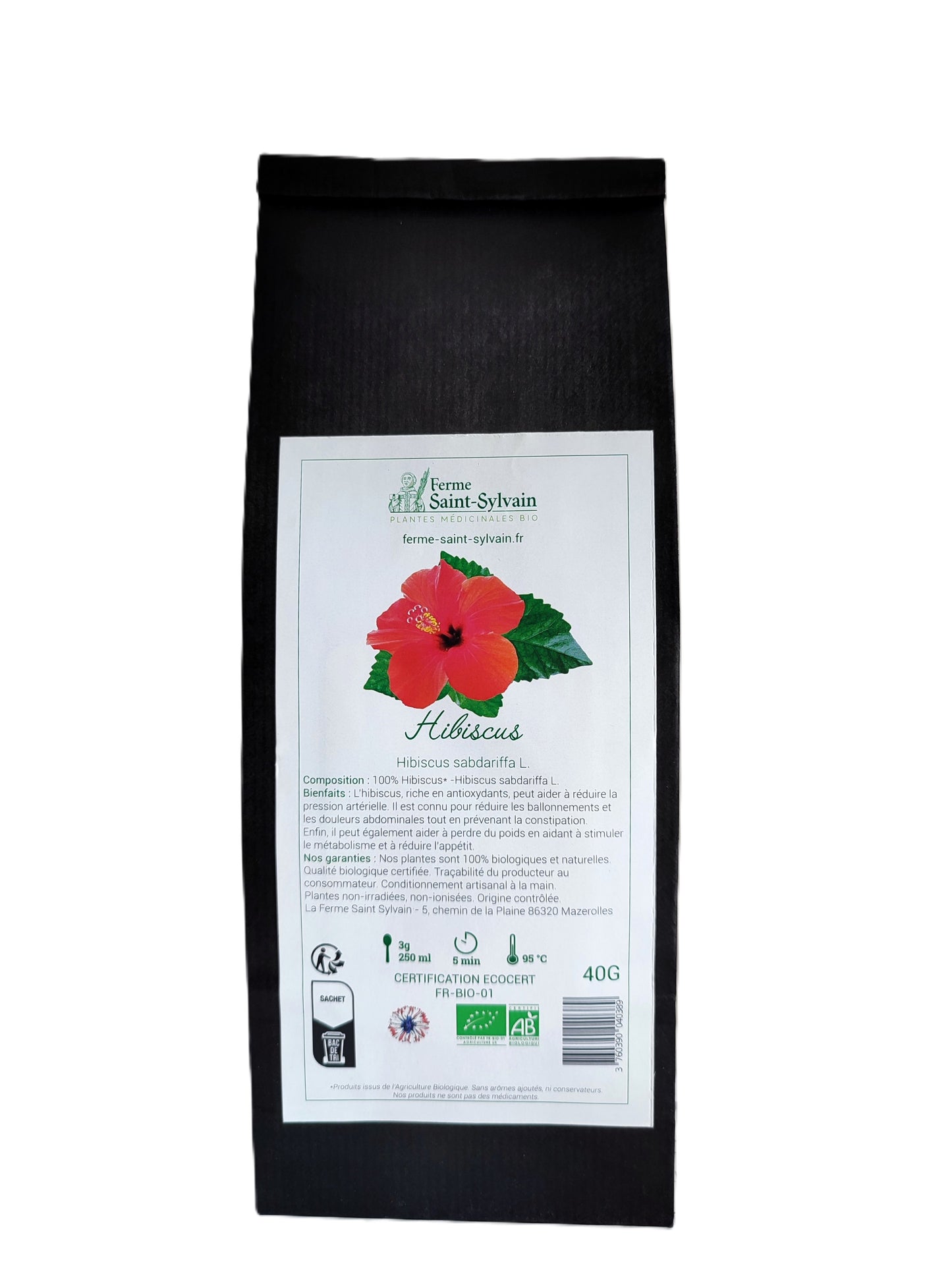 Tisane de Fleurs d'hibiscus bio