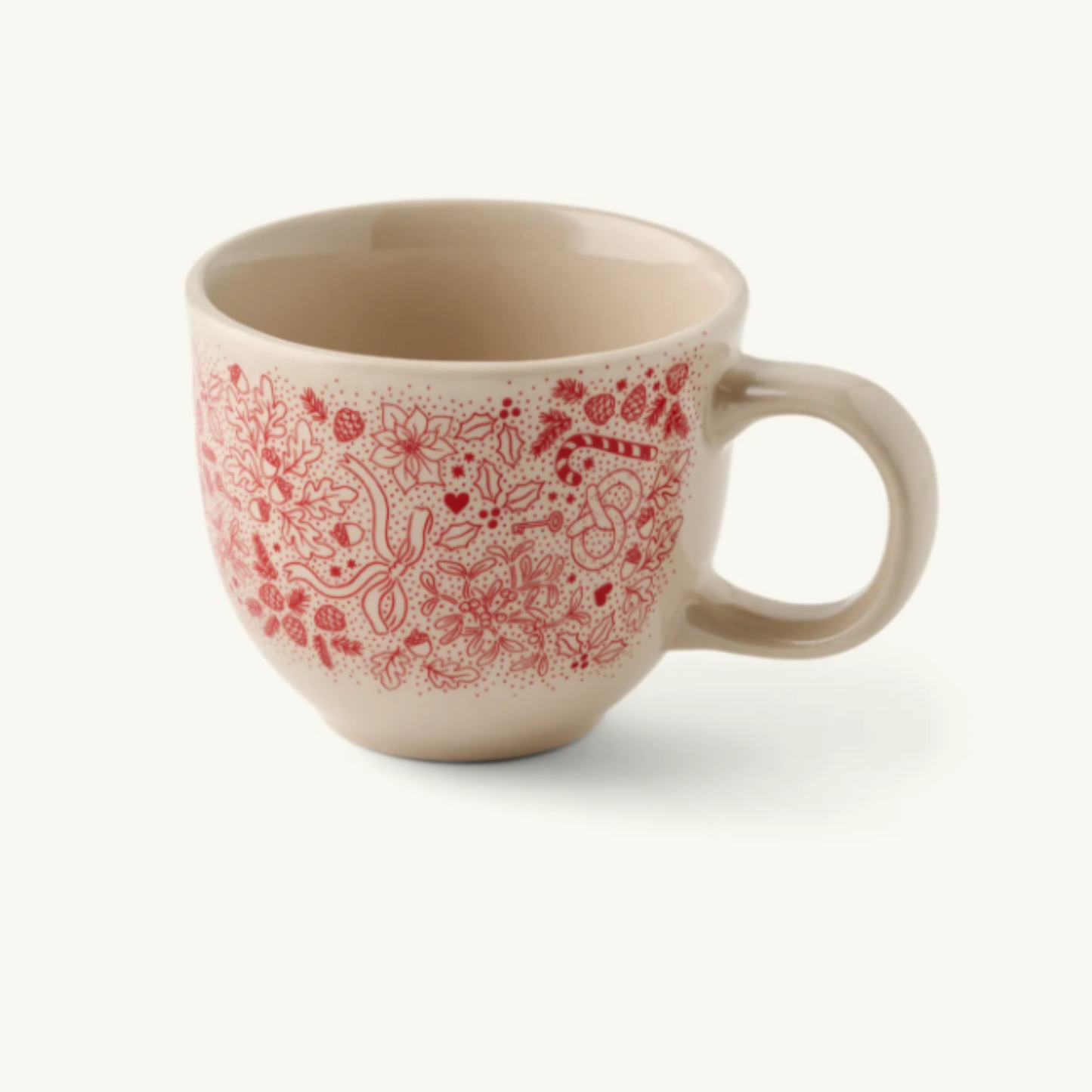 Mug en grès – Rouge – Ø 8 cm