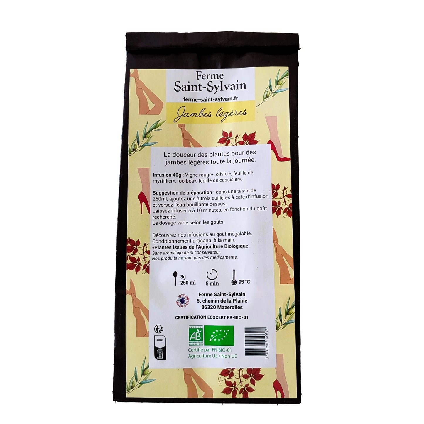 Tisane Jambes légères - Sachet 40g