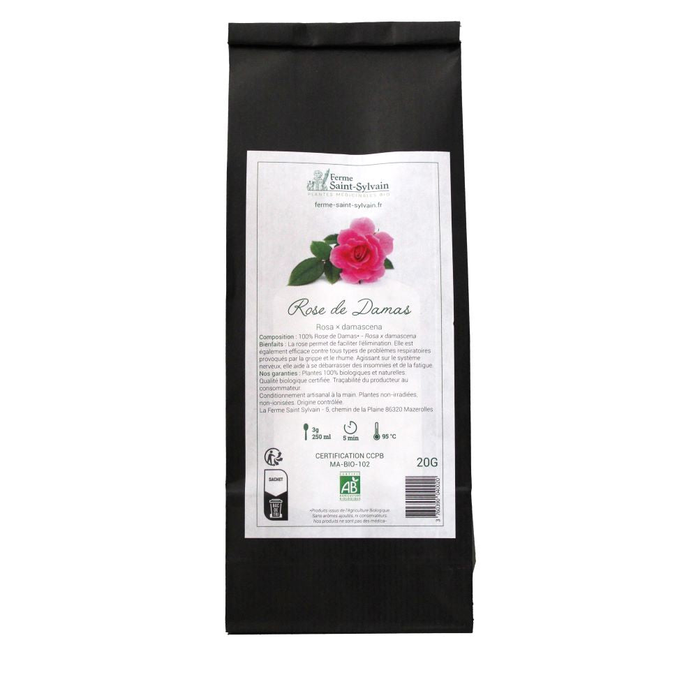 Tisane de Rose de Damas bio - Pétales