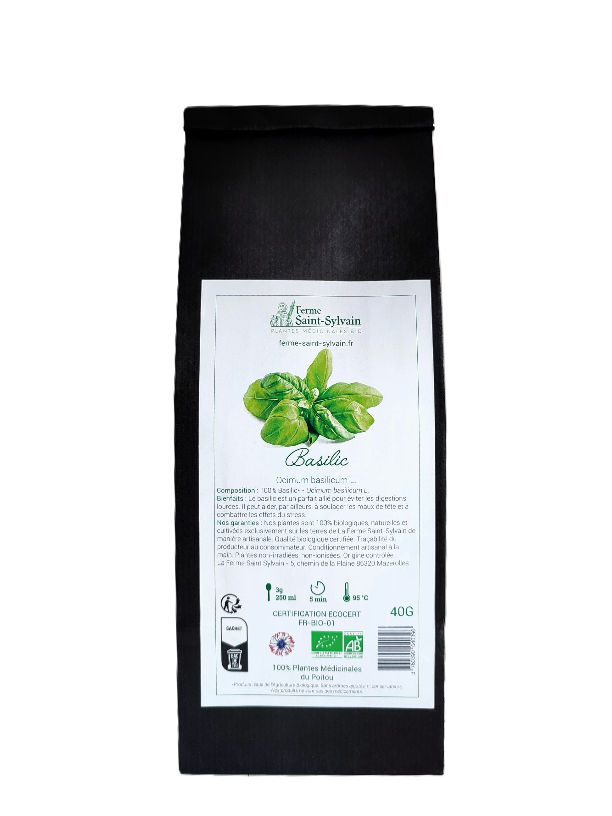 tisane basilic bio sechee