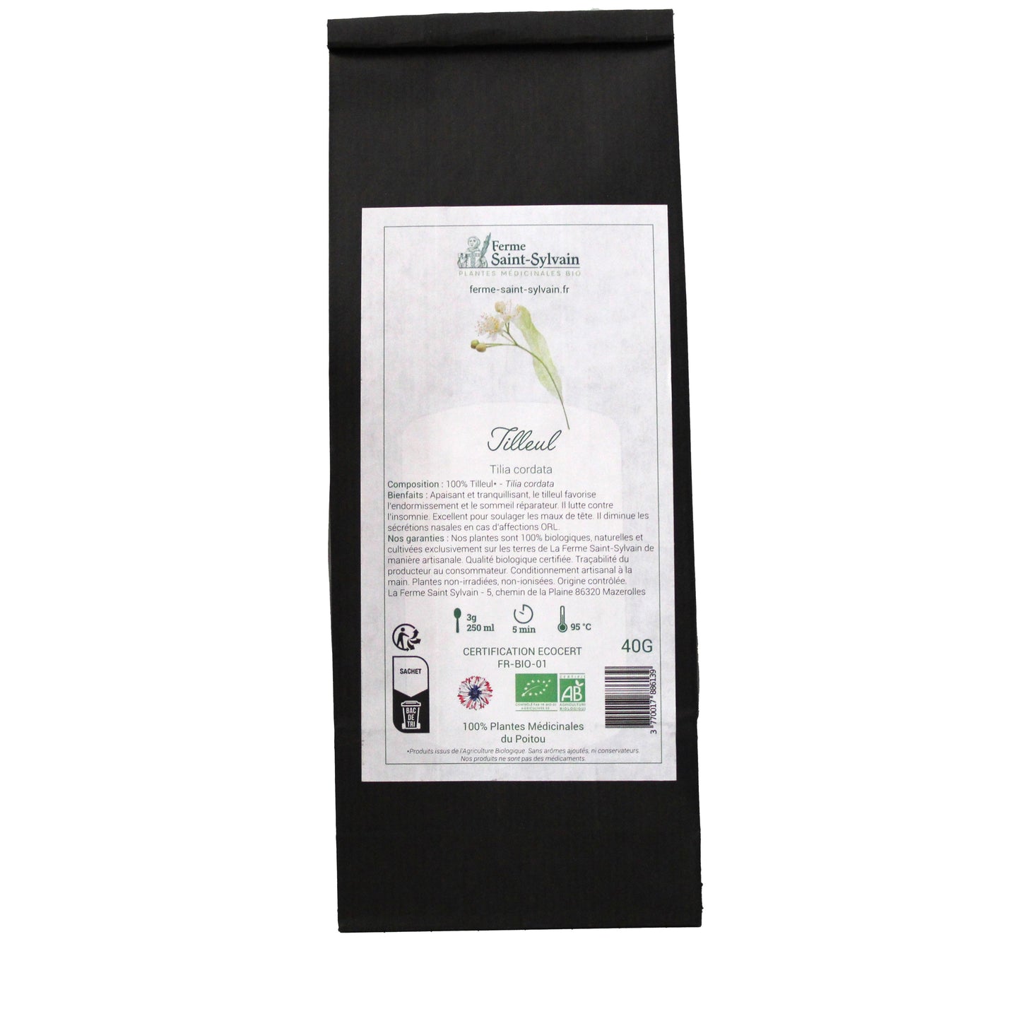 sachet infusion tisane tilleul
