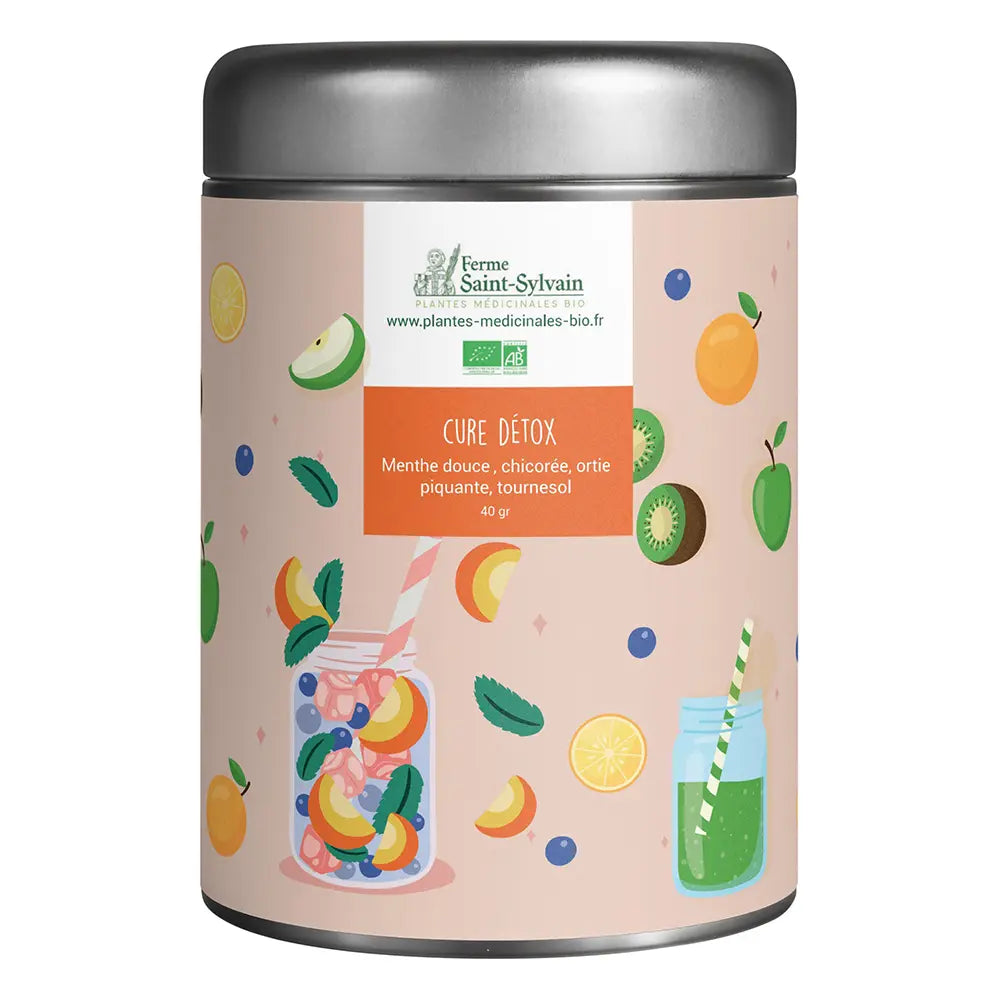 Tisane Cure détox Bio : menthe douce, chicorée, ortie piquante