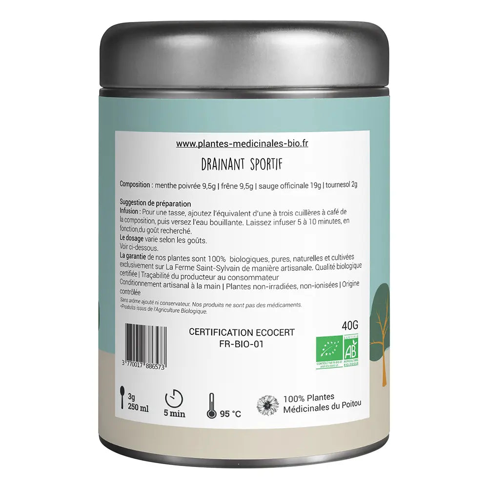 Tisane Drainant Sportif Bio