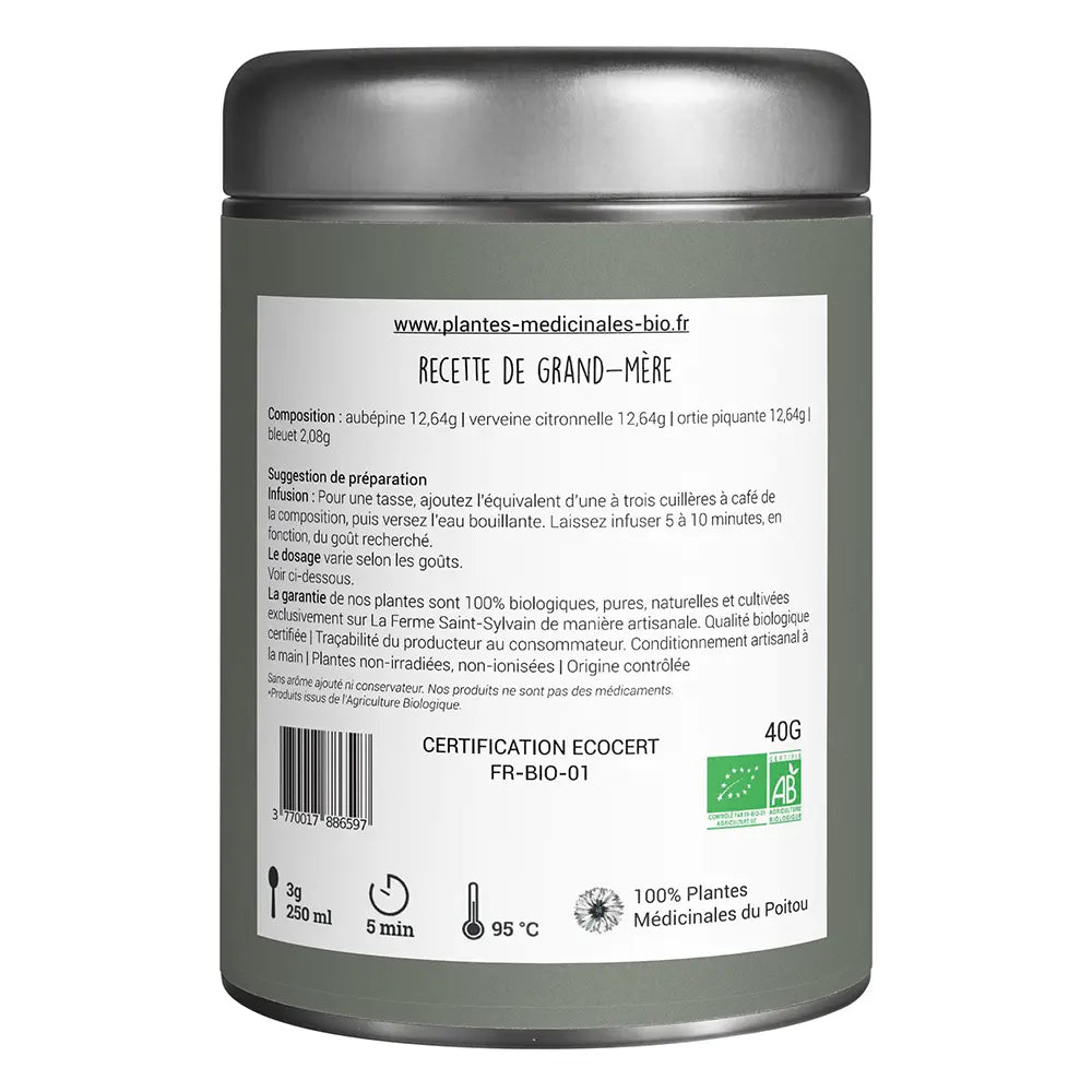 Tisane Recette de Grand-Mère Bio