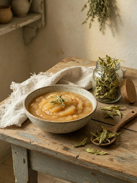 Compote pomme & verveine séchée : Une recette simple et réconfortante aux plantes