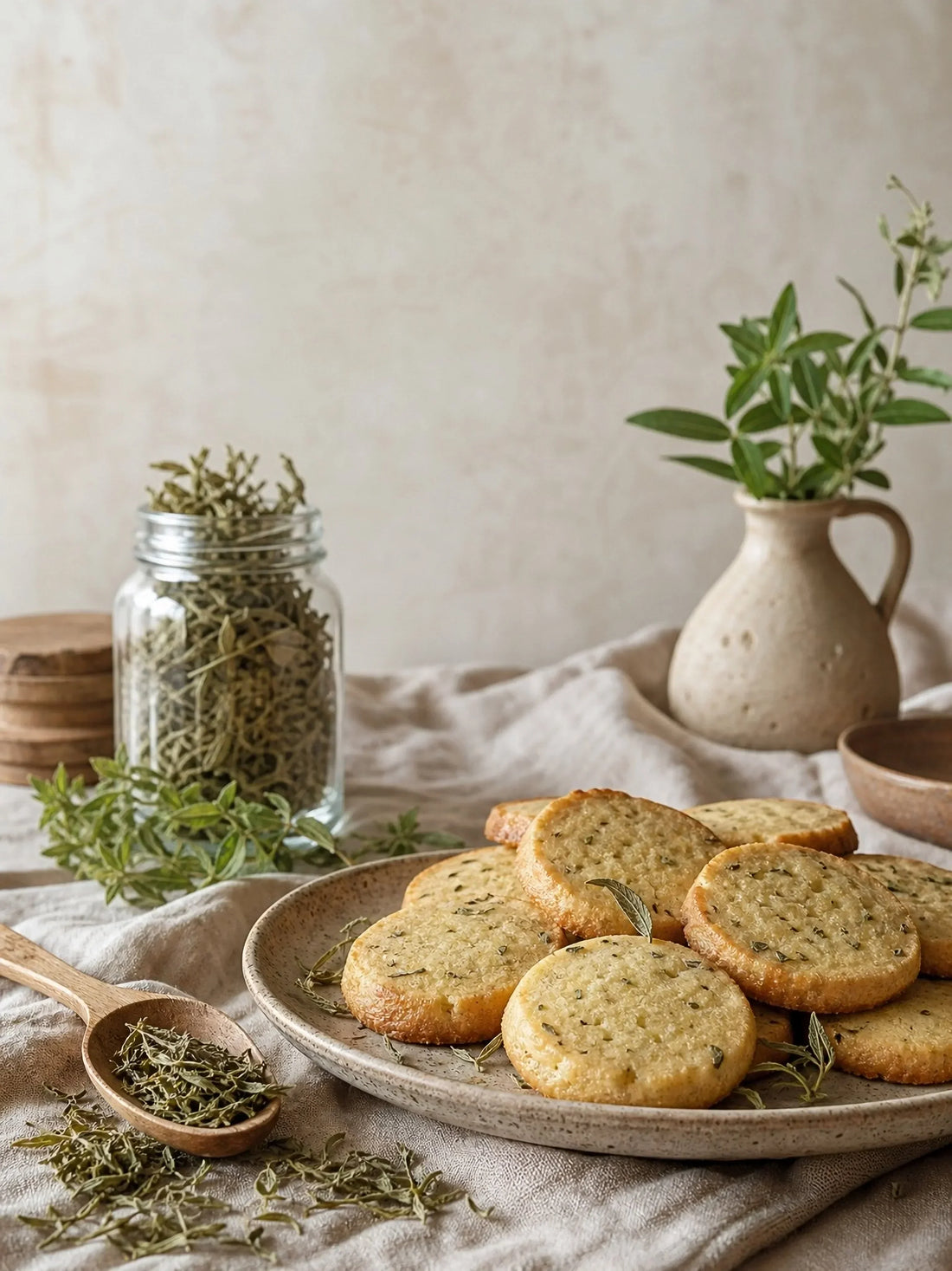 Sablés à la verveine séchée : des biscuits délicatement parfumés aux plantes