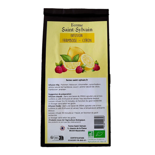 Infusion Bio Framboise - Citron