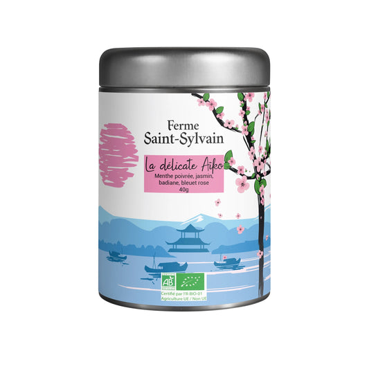 Infusion badiane, jasmin, bleuet & rose – Tisane Aiko bio