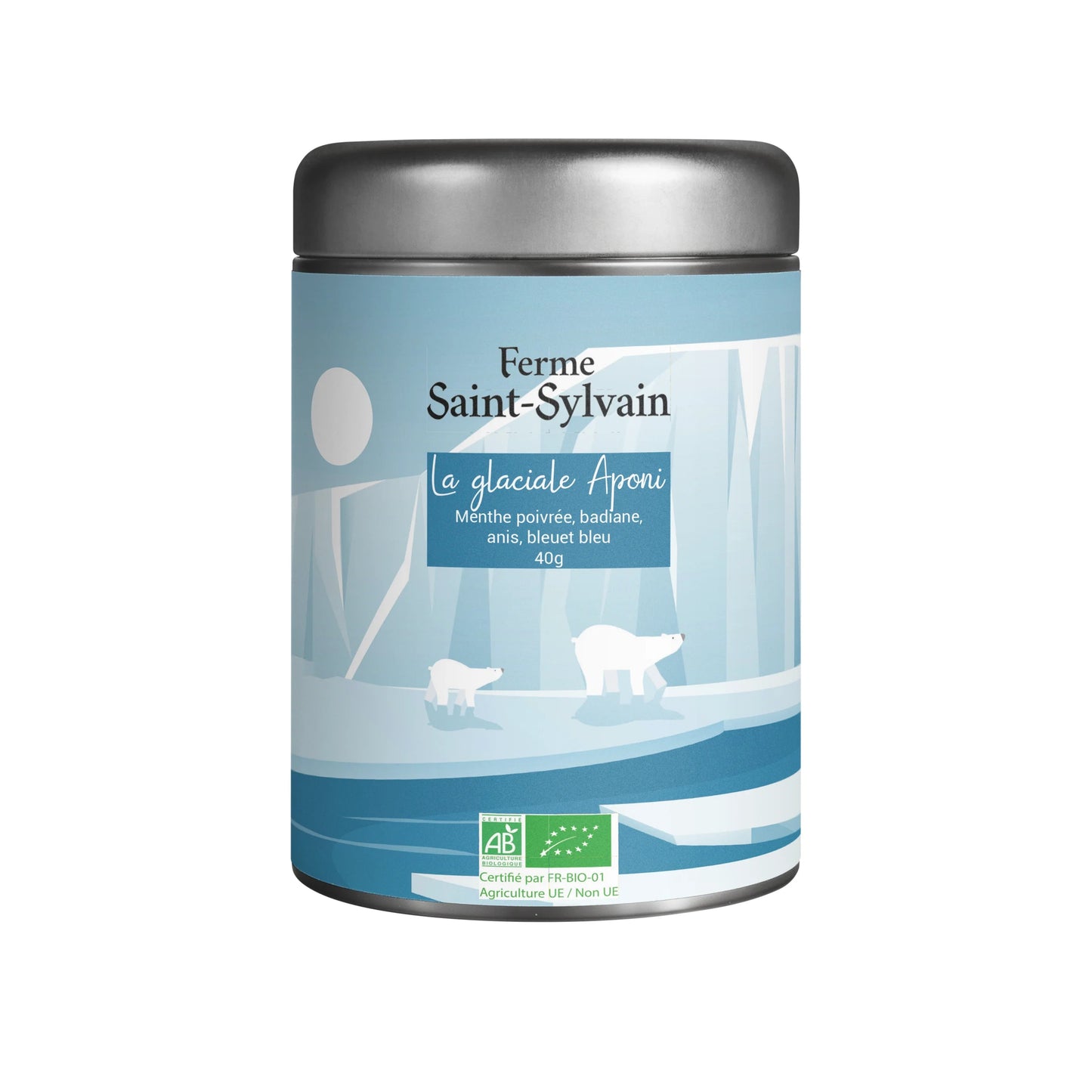 Tisane La glaciale Aponi Bio – Infusion fraîche et épicée | Ferme Saint-Sylvain - 40g