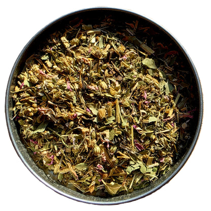 Tisane Beauté de la peau Bio : camomille matricaire, frêne, achillée millefeuille, rose