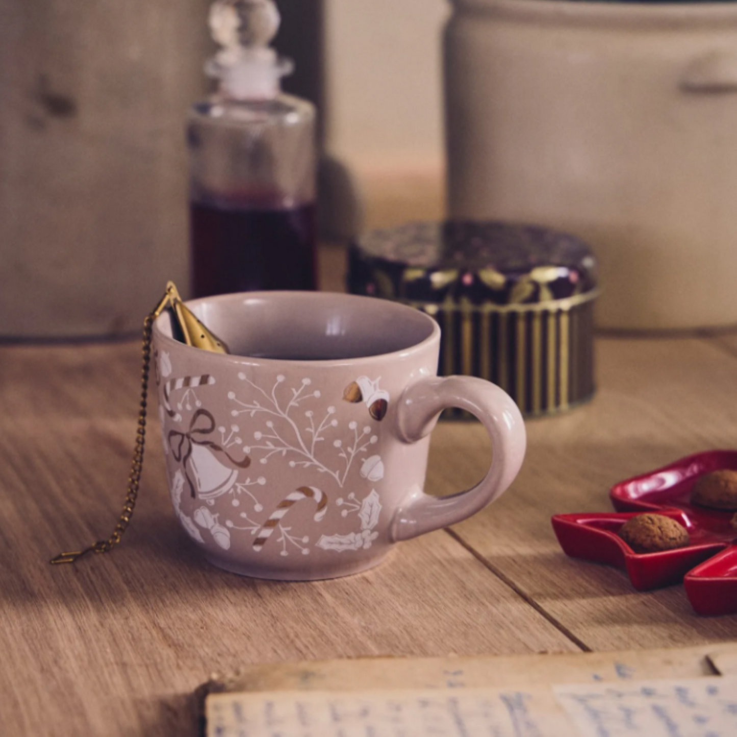 Mug en grès – Warm Grey – Ø 9 × 8 cm