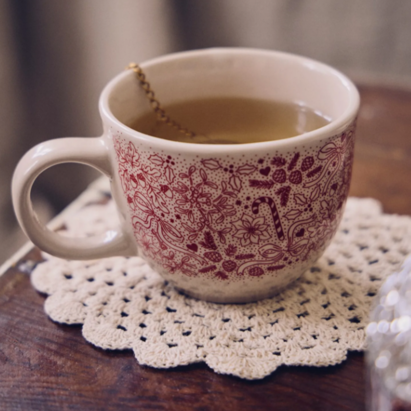 Mug en grès – Rouge – Ø 8 cm