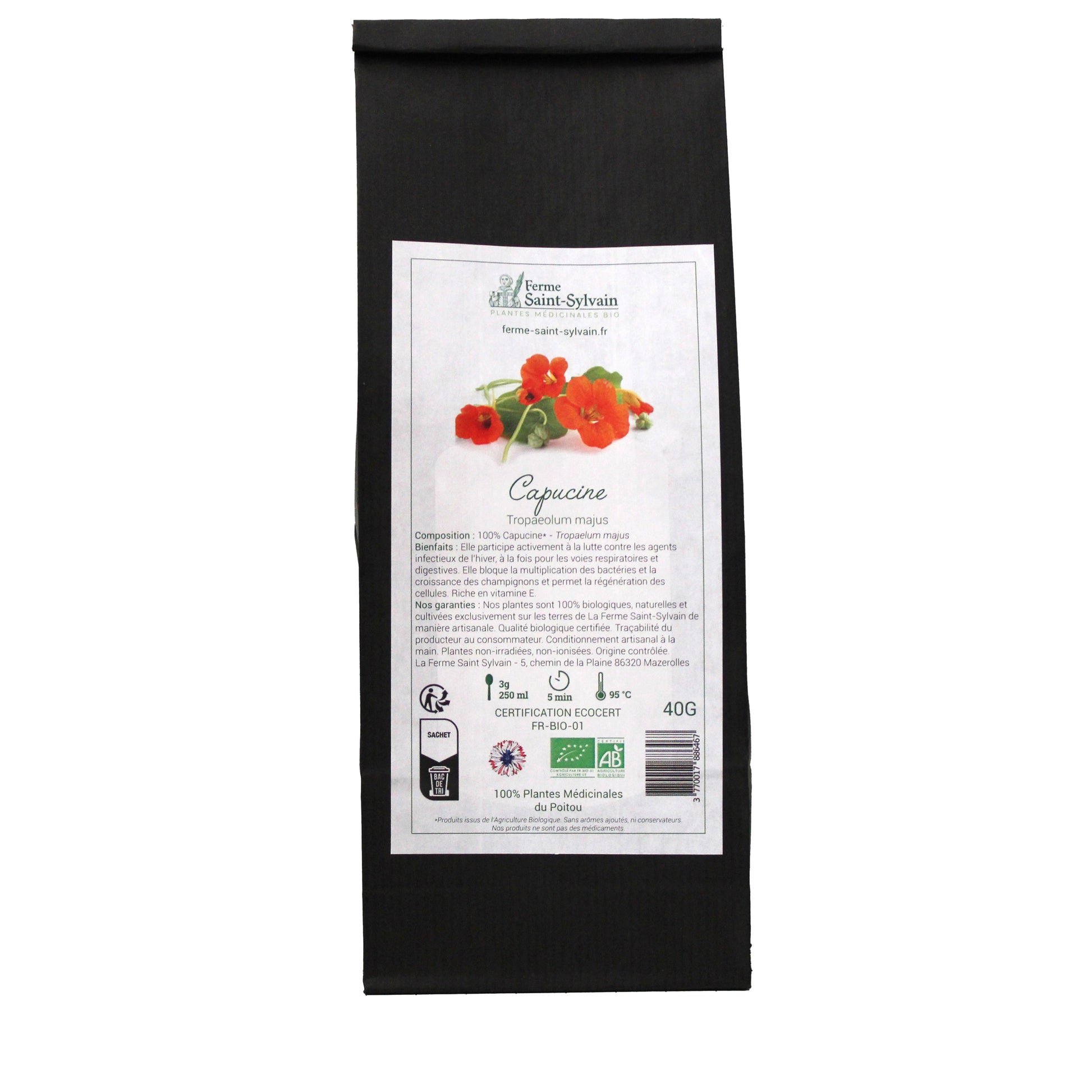 tisane de capucine bio en vrac