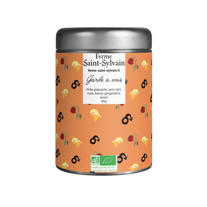 Tisane Garde à Vous Bio – Infusion fraîche et tonique aux notes végétales et épicées - 40g