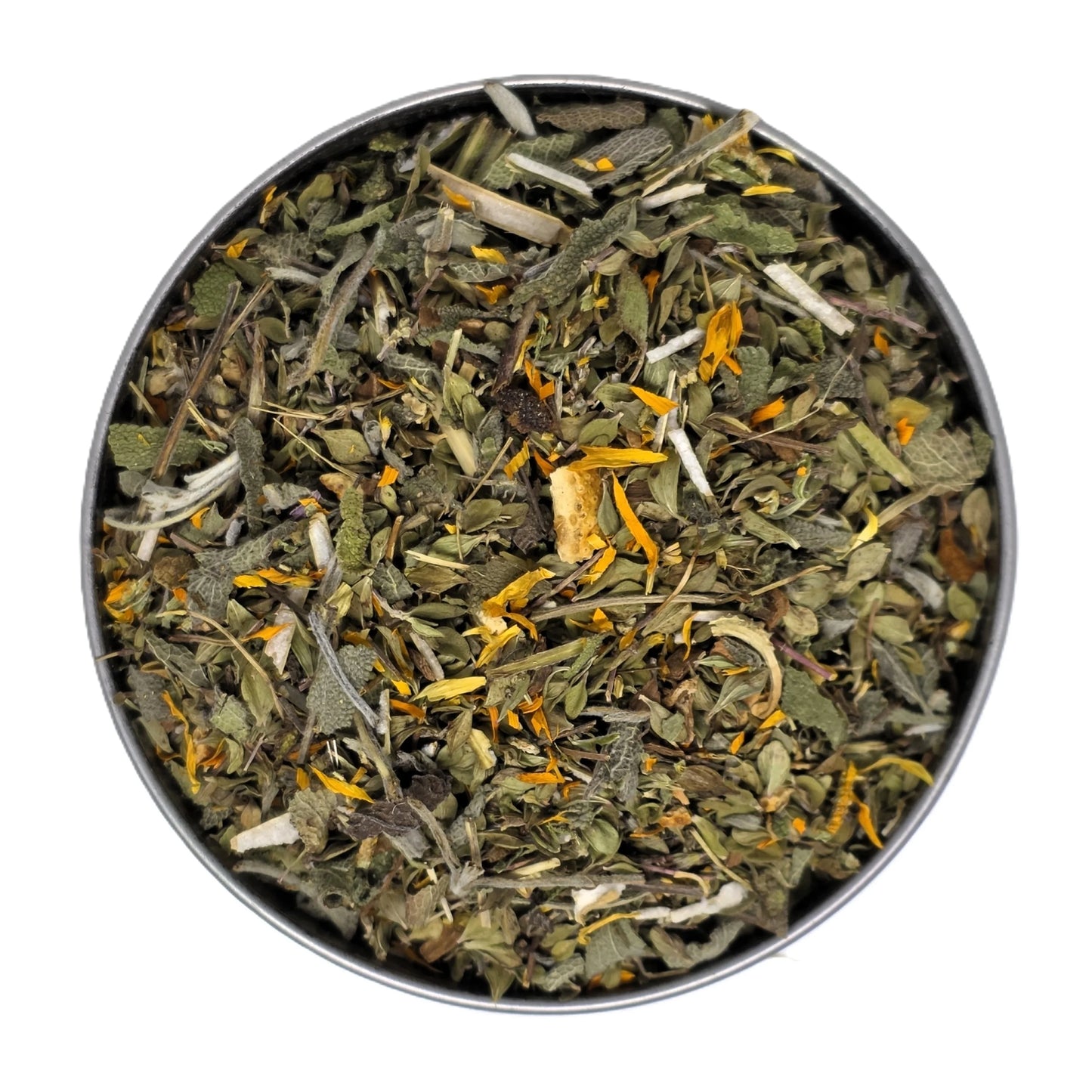 Tisane Merry Christmas Bio : thym citron, sauge officinale, orange déshydratée, cannelle