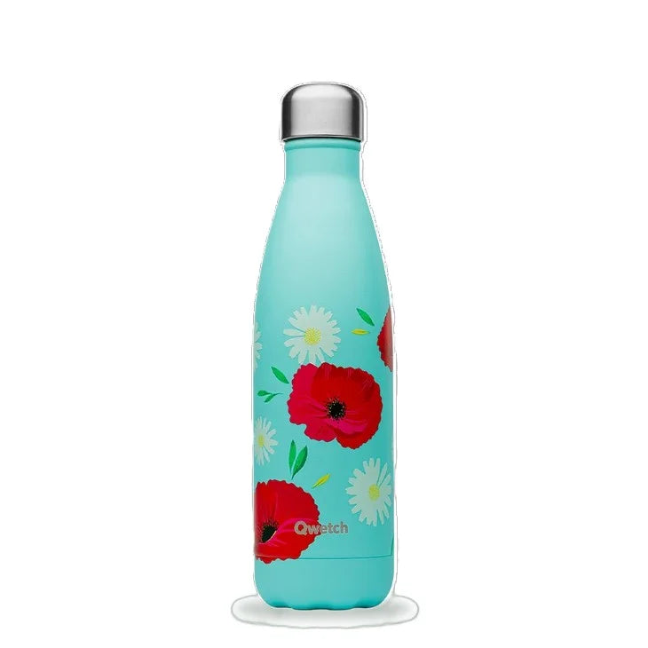 Bouteille isotherme Qwetch Originals Coquelicot – 500 ml