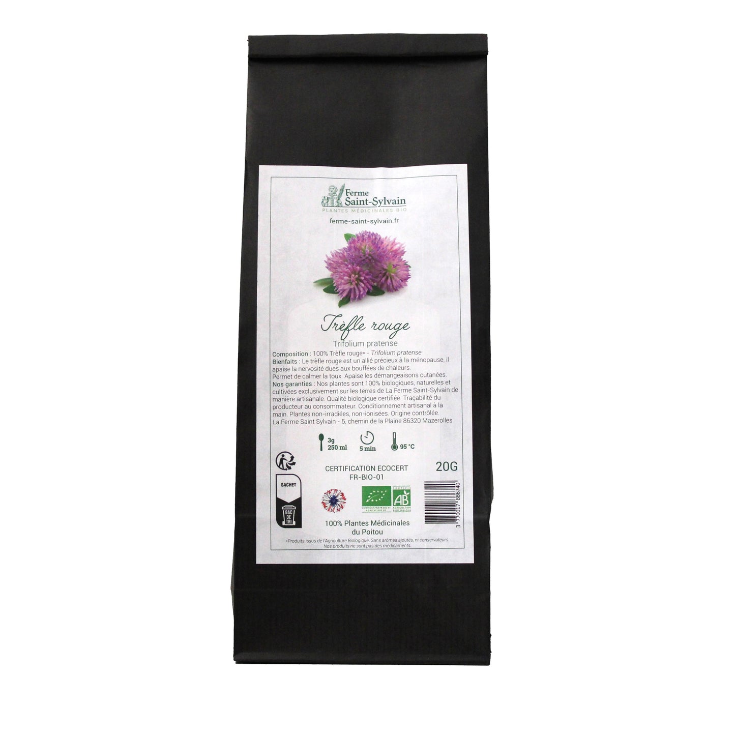 tisane trèfle rouge bio en vrac