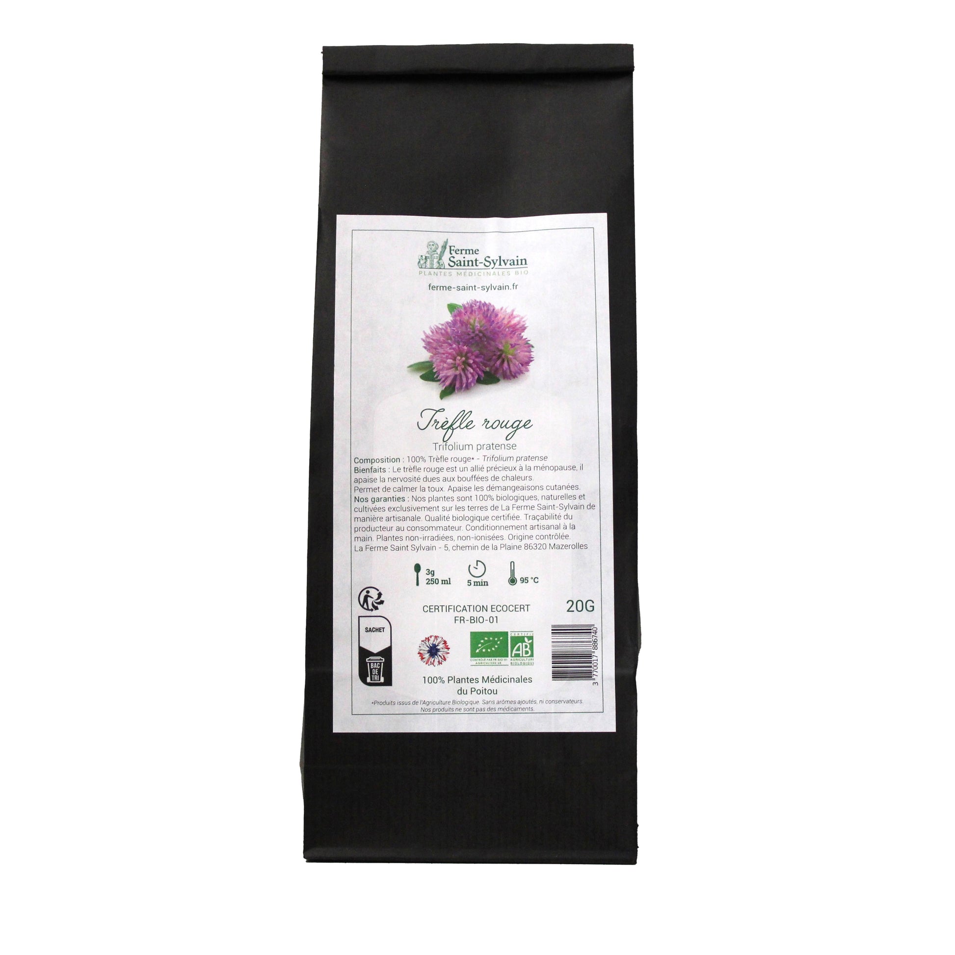 tisane trèfle rouge bio en vrac