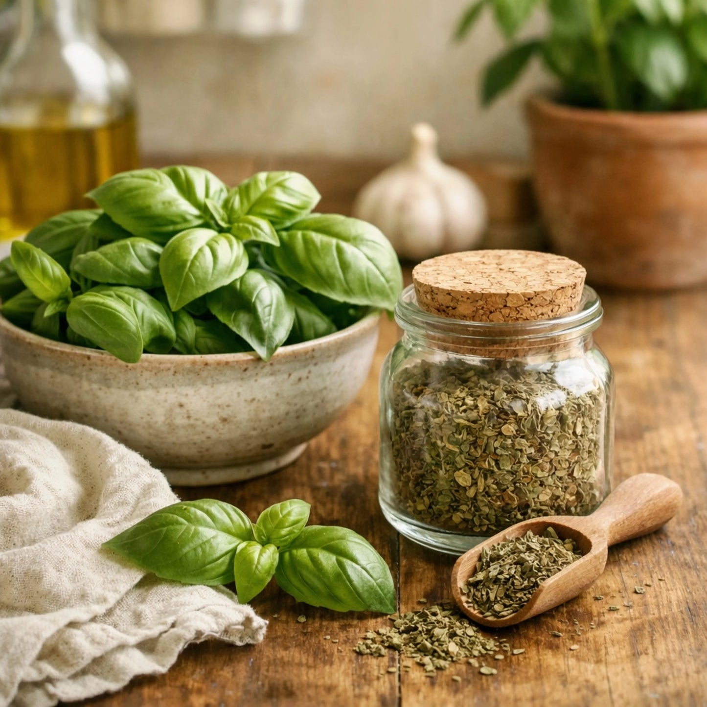 Basilic Bio – Herbe aromatique séchée pour cuisine