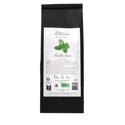 Feuilles séchées de menthe douce certifiée bio