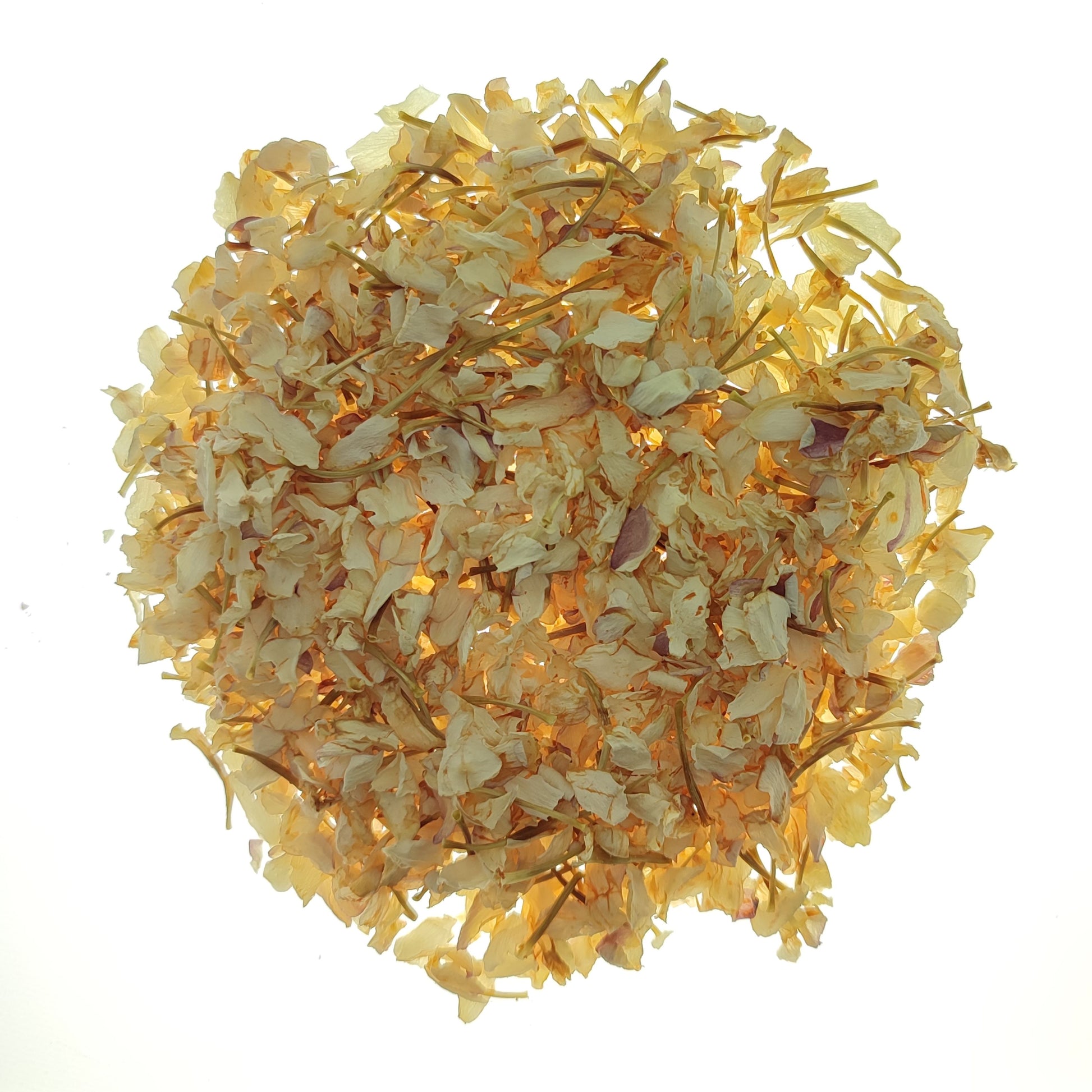 Gros plan sur les fleurs de jasmin bio séchées pour infusion