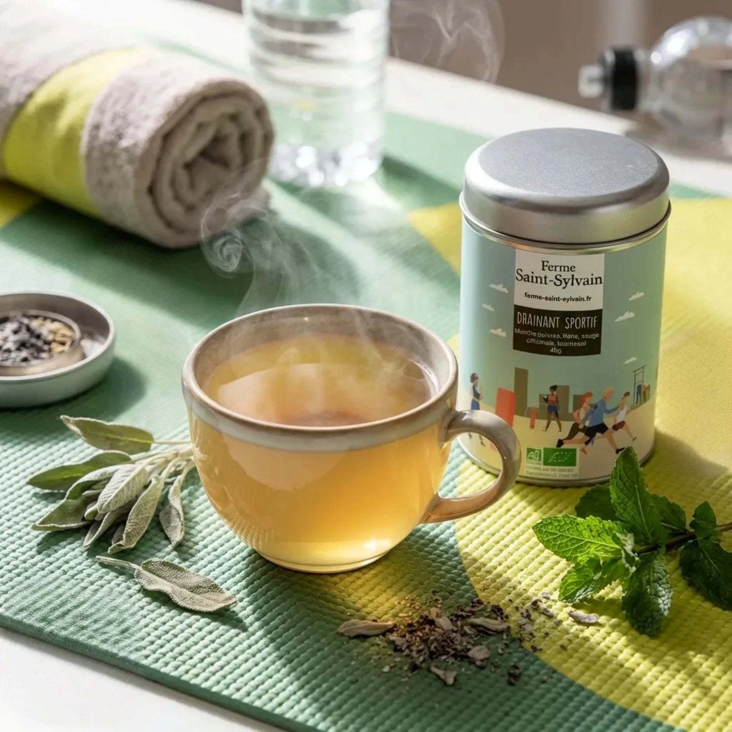 Tisane Drainant Sportif – Infusion bio fraîche et tonique après l’effort