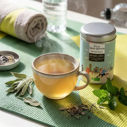 Tisane Drainant Sportif – Infusion bio fraîche et tonique après l’effort