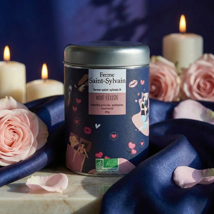 Tisane Nuit Céleste Bio – Infusion florale & fraîche de la Ferme - 40g