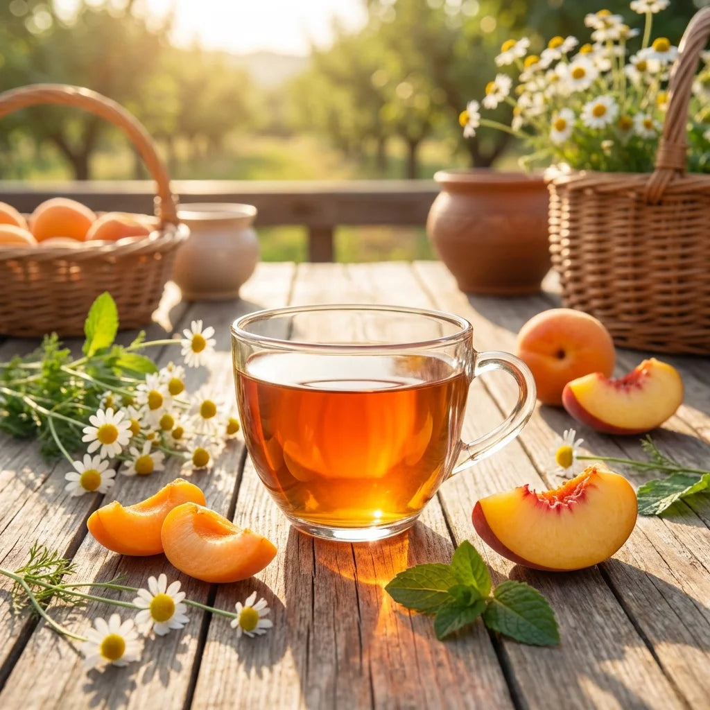 Thé Pêche-Abricot – Mélange fruité bio à l’arôme gourmand