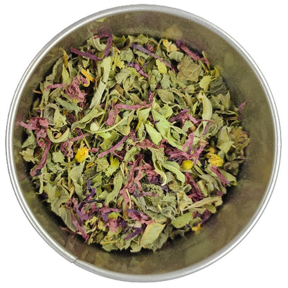 Tisane Nuit Douce Bio : mélisse, verveine citronnelle, tilleul, purple, camomille matricaire, coquelicot